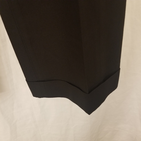 6267 Black Wool Trousers, Size 44 (US 8), New with Detached Tags  - Picture 3 of 10